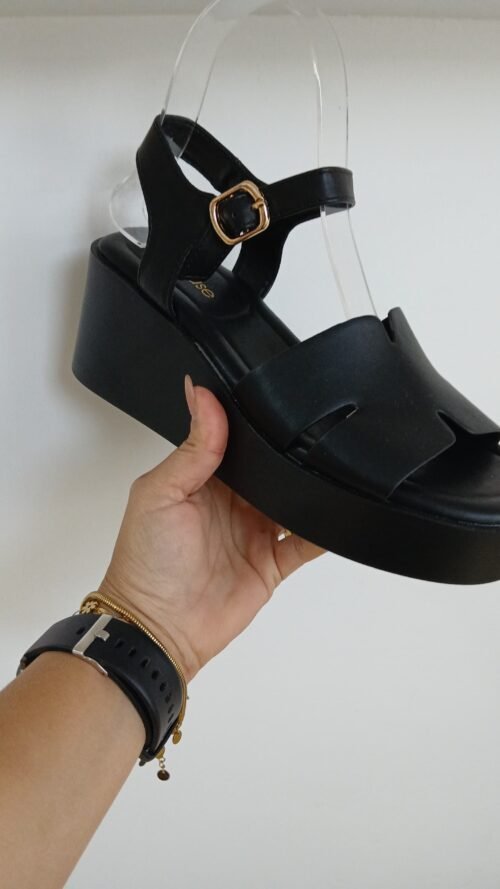 Plataformas Estilo Hermés Negras