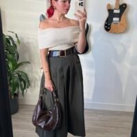 Top Cuello Barco Color Entero