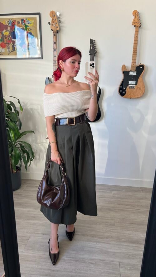 Top Cuello Barco Color Entero