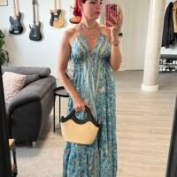 Vestido Indio con Espalda Afuera