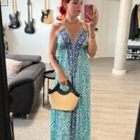 Vestido Indio con Espalda Afuera