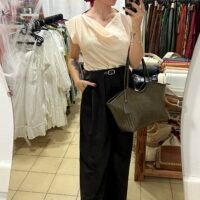 Blusa Lencera con Mangas Cortas