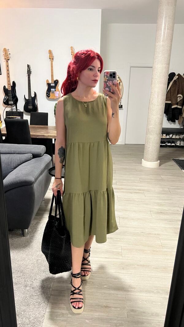 Vestido Largo Color Entero Can Can