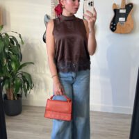 Blusa Lencera con Encaje