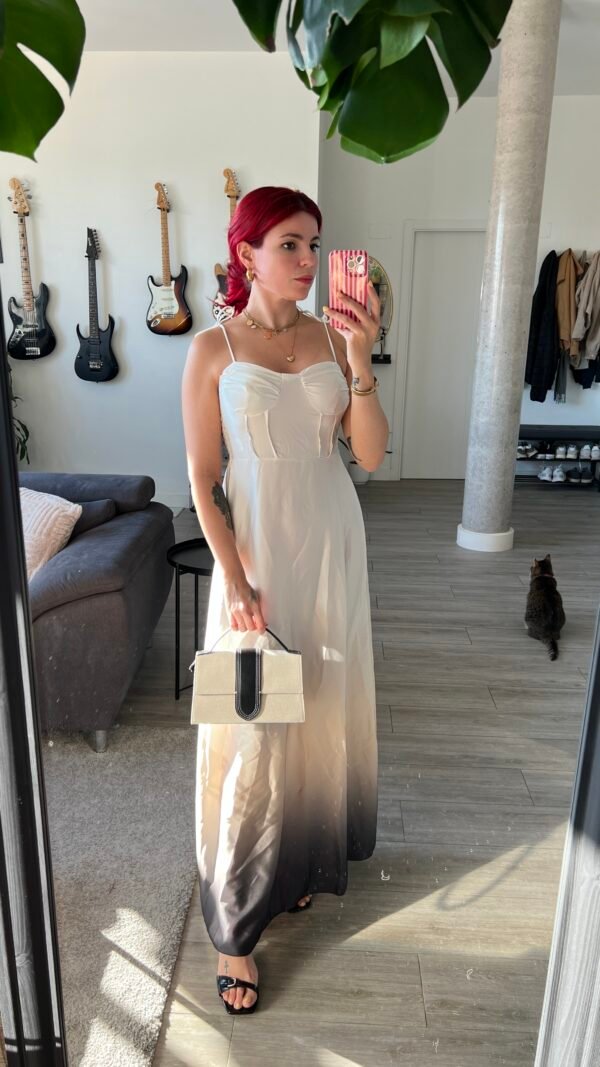 Vestido Escote Corazón Tono Degradados