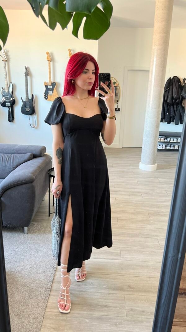 Vestido Mangas Globo