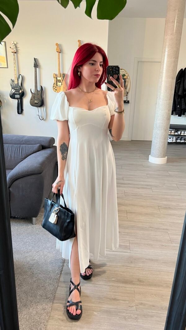 Vestido Mangas Globo