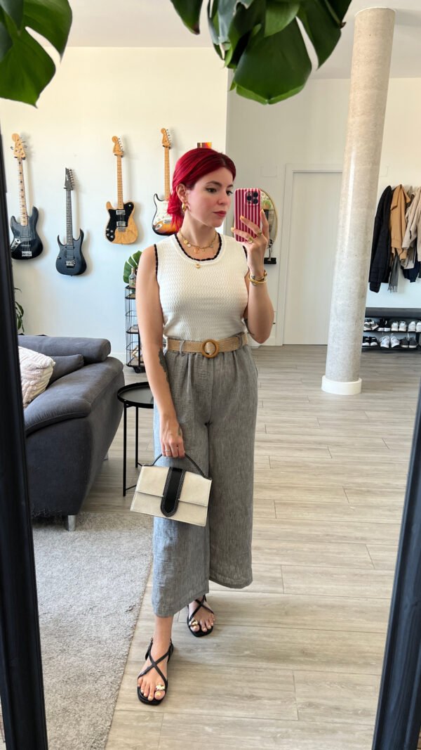 Top Color Entero con Vivos