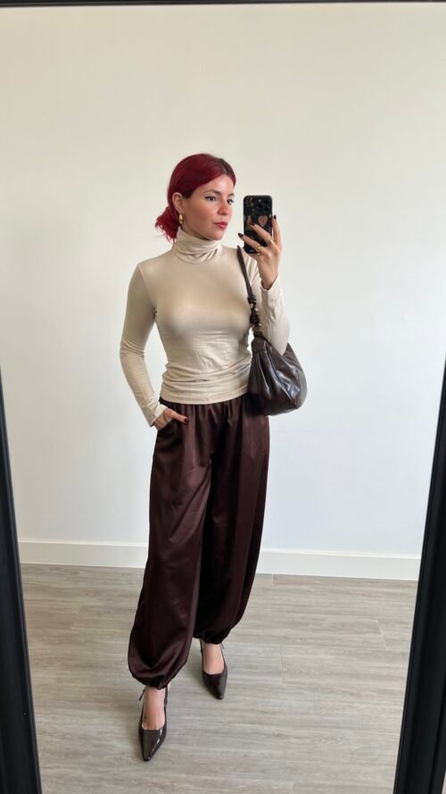 Pantalón Bombacho Satinado