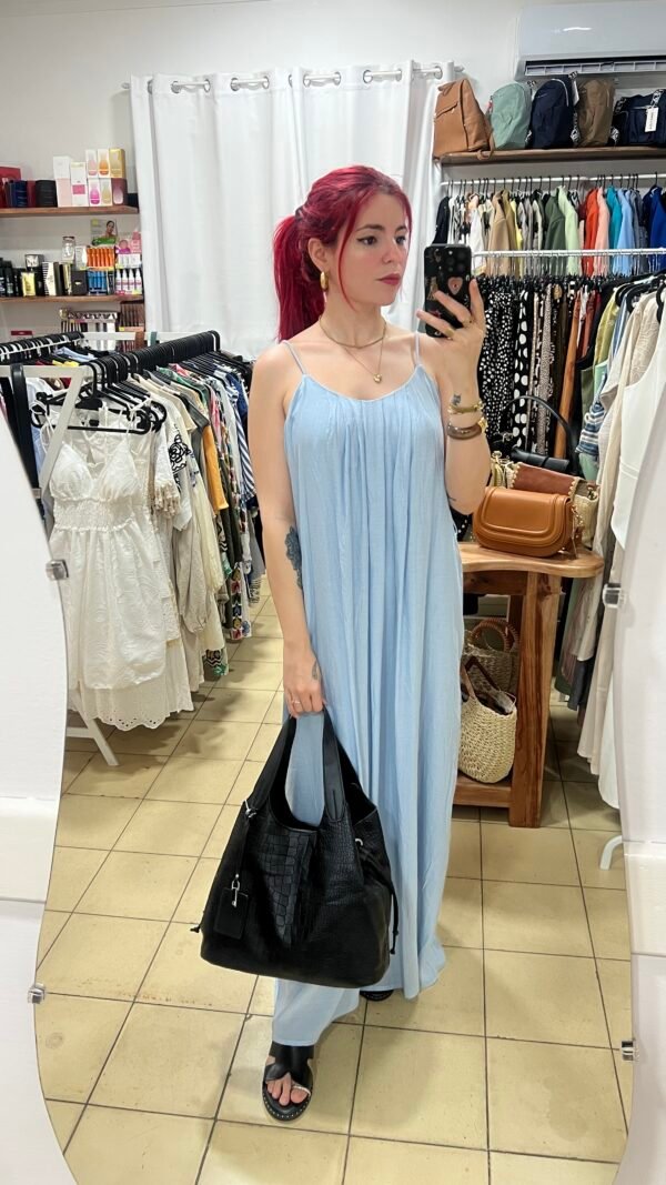 Vestido Tirantes Espalda con Cinta