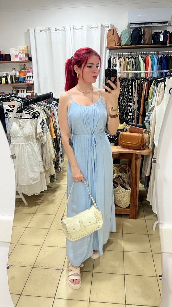 Vestido Tirantes Espalda con Cinta