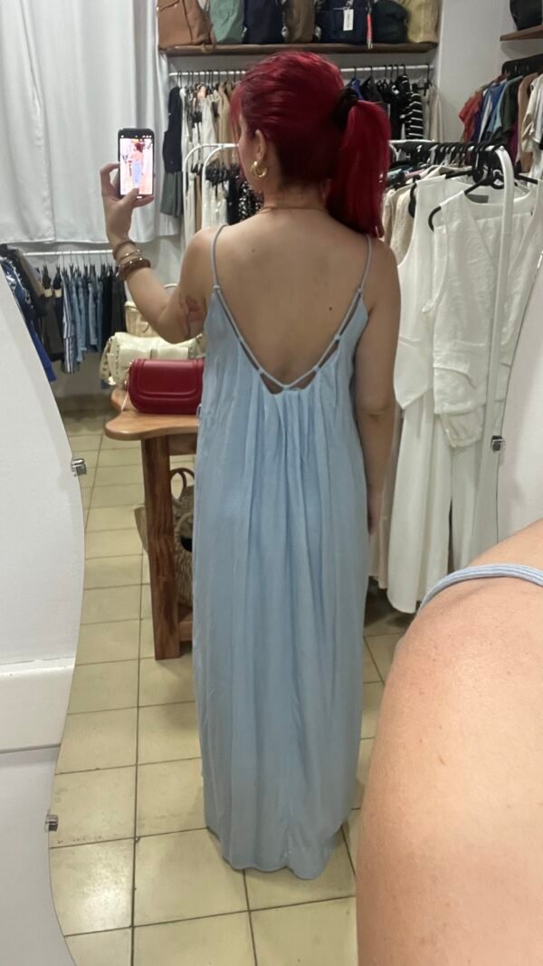 Vestido Tirantes Espalda con Cinta