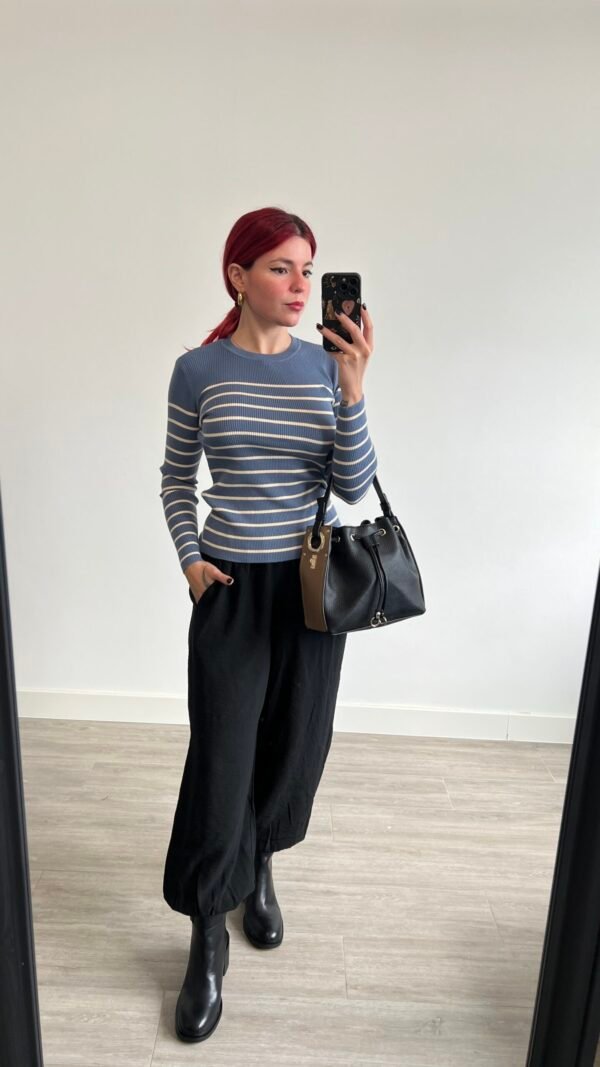 Pantalón Bombacho Color Entero