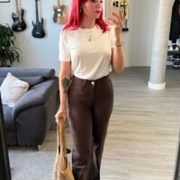 Top Básico Tejido Fluido