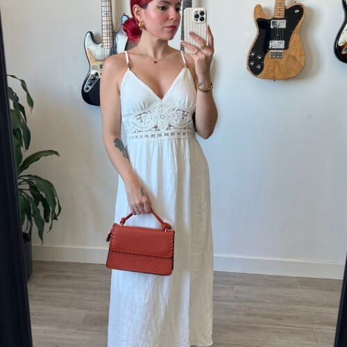 IMG_9546 Vestido Blanco Tirantes Adorno Tejido