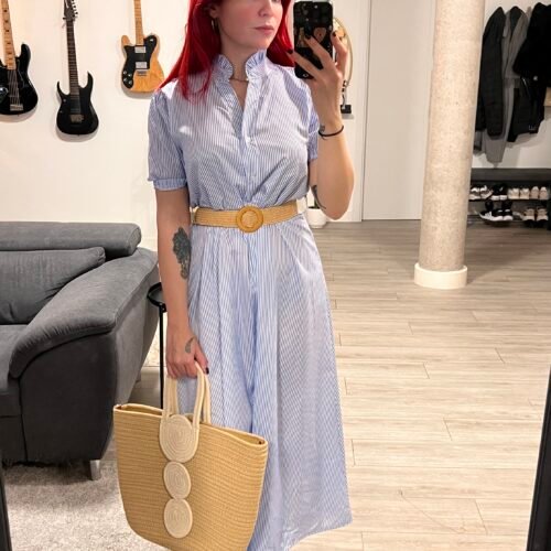 Camisero de Rayas Cinto de Rafia