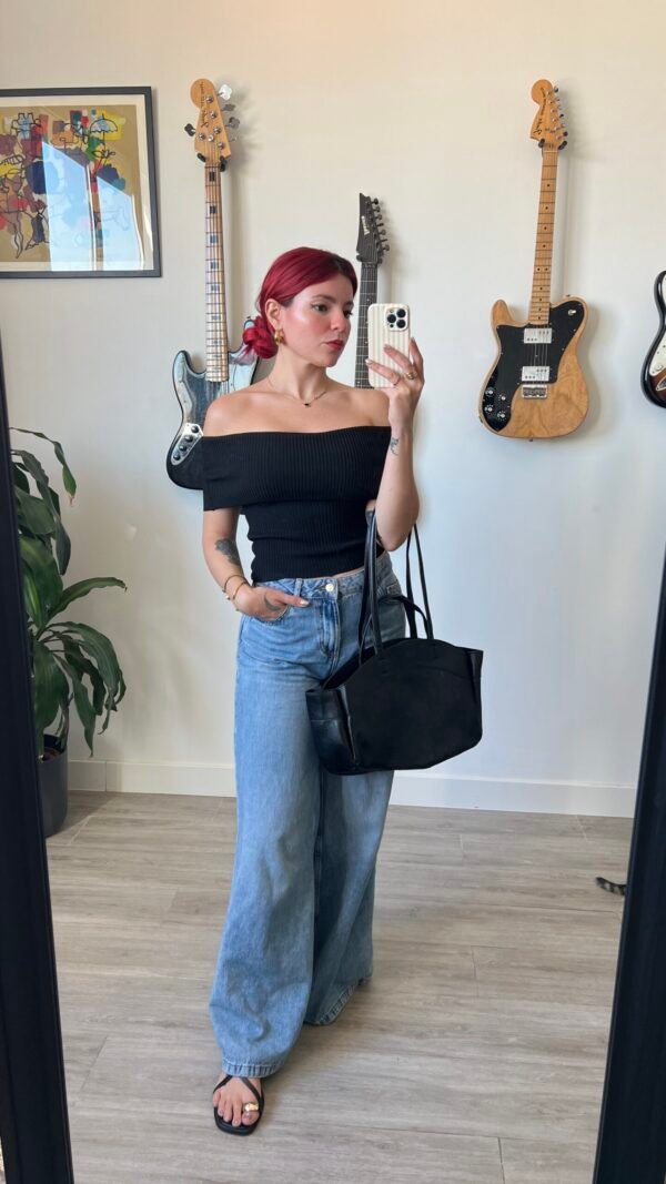 Top Cuello Barco Color Entero