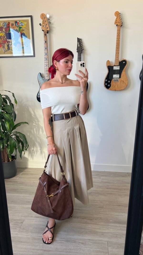 Top Cuello Barco Color Entero