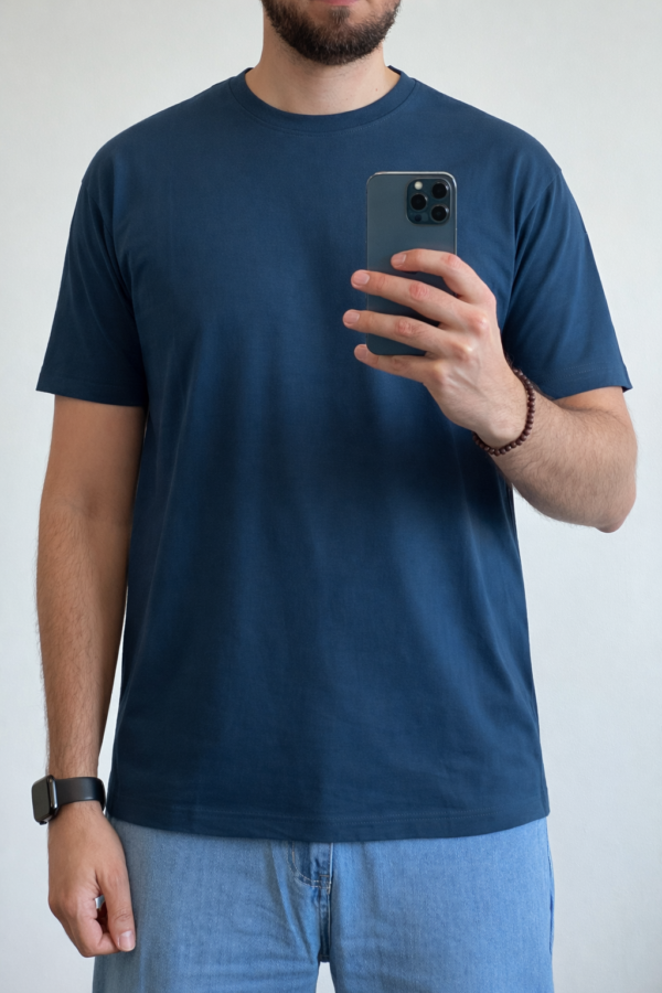 Camiseta Básica Azul Turquesa