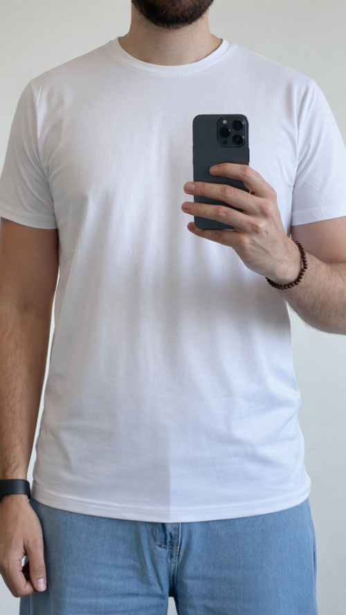 camiseta blanca regular fit Camiseta Básica Blanca