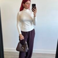 Jersey Cuello Alto Color Entero