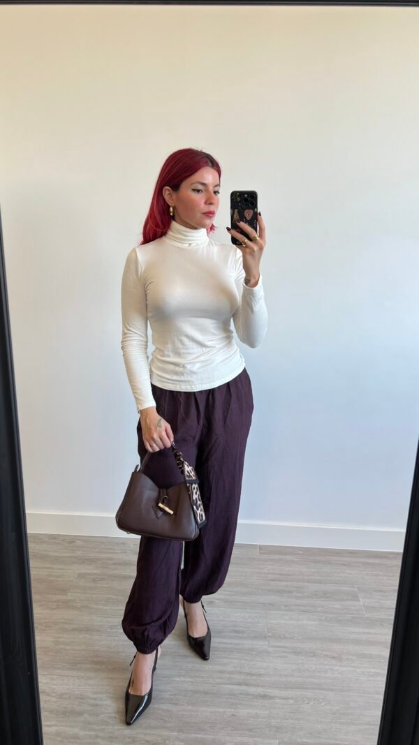 Jersey Cuello Alto Color Entero