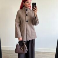 Abrigo Color Entero 3 Botones