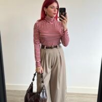 Jersey de Rayas Cuello Alto