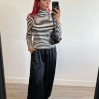 Jersey de Rayas Cuello Alto