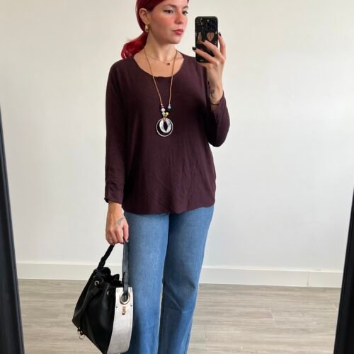 Jersey Cuello Redondo con Collar