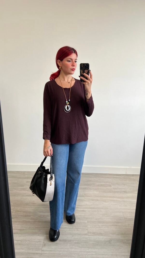 Jersey Cuello Redondo con Collar