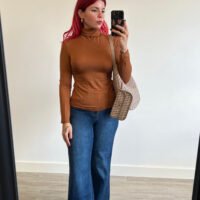 Jersey Cuello Alto Color Entero