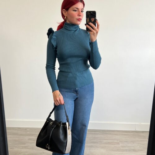 Jersey Cuello Alto Vuelos en las Mangas