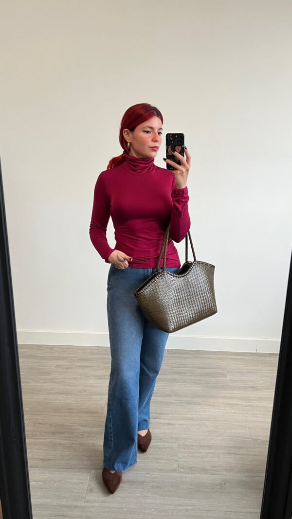 Jersey Cuello Alto Color Entero