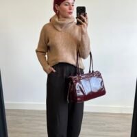 Jersey Cuello Alto Beige