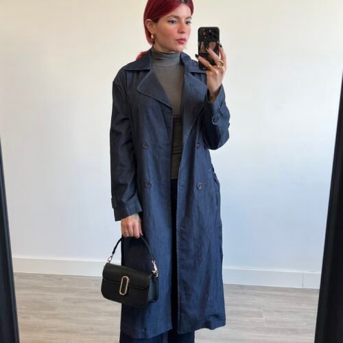 Gabardina Estilo Mezclilla