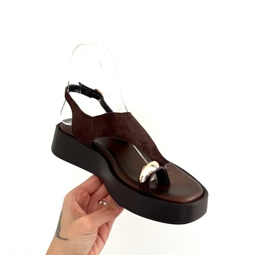 Sandalias Carmelitas Anillo Dorado