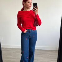 Jersey Cuello Barco Asimétrico