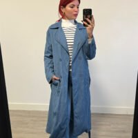 Gabardina Estilo Mezclilla