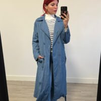 Gabardina Estilo Mezclilla