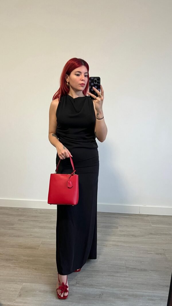 Vestido Negro Espalda Descubierta