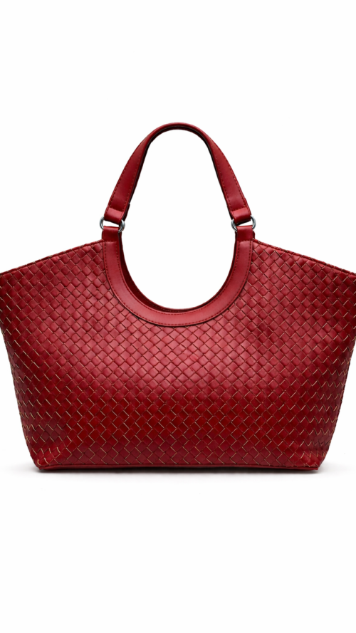 Cartera Mediana Polipiel Trenzada