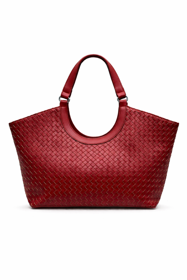 Cartera Mediana Polipiel Trenzada