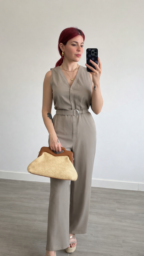 Mono Kaki con Botones