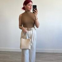 Pantalón Palazzo con Trabilla Ancha