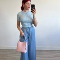 Pantalón Fluido Bajo Ancho