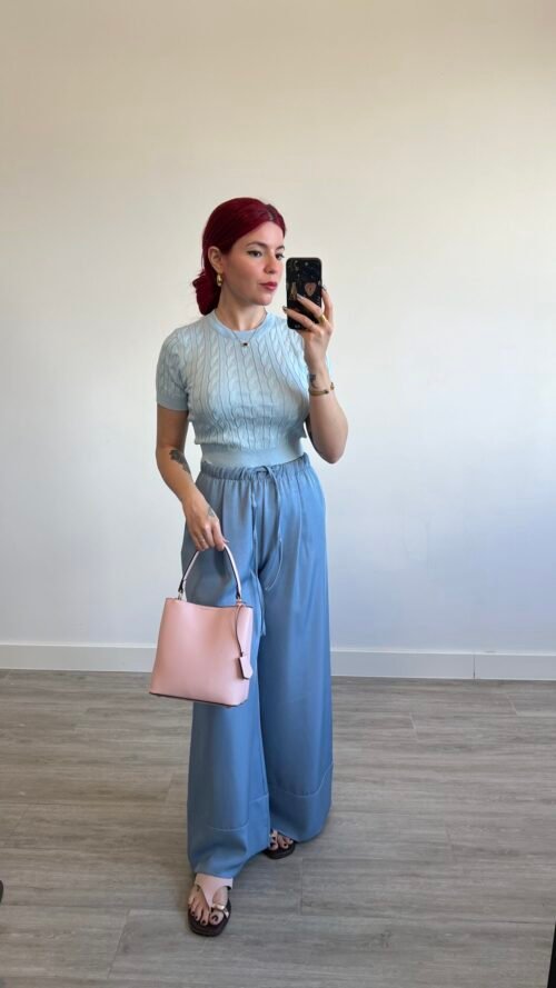 Pantalón Fluido Bajo Ancho