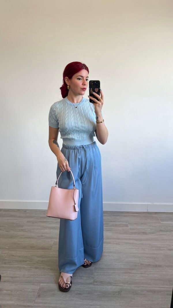 Pantalón Fluido Bajo Ancho