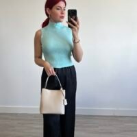 Top de Punto Cuello Alto