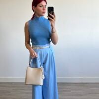 Top de Punto Cuello Alto